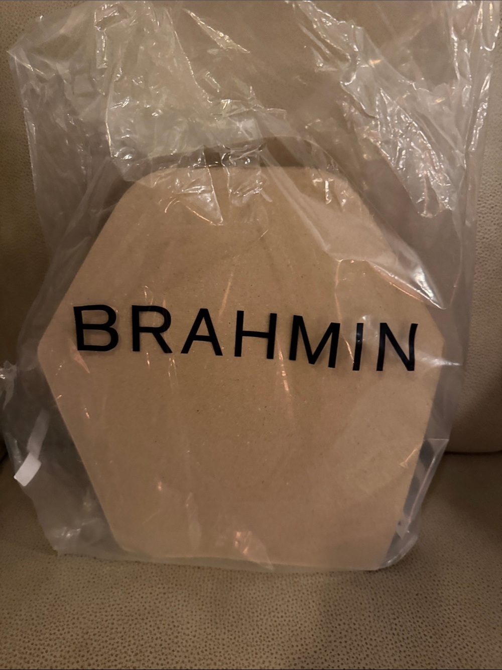 Brahmin Small Mona Blue Striped Playa Tote